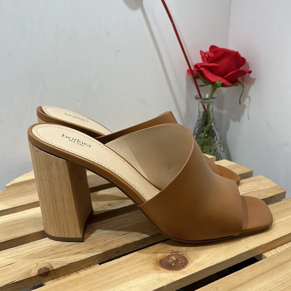 Botkier‎ Ross block heel leather sandals #072